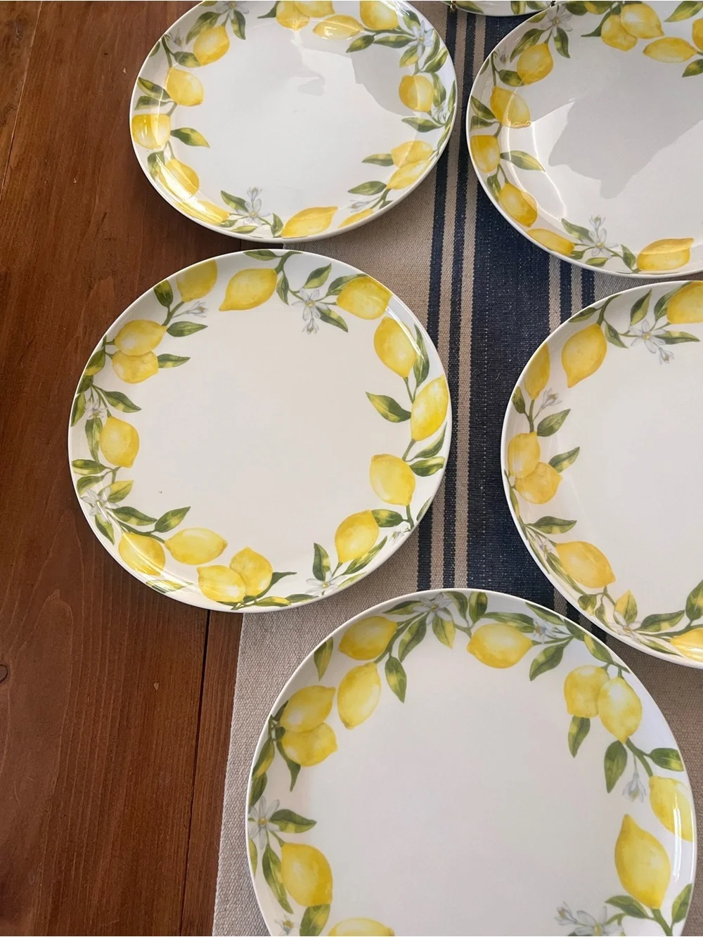 Set Of 6 Mikasa Lemon Dinner Plates 11